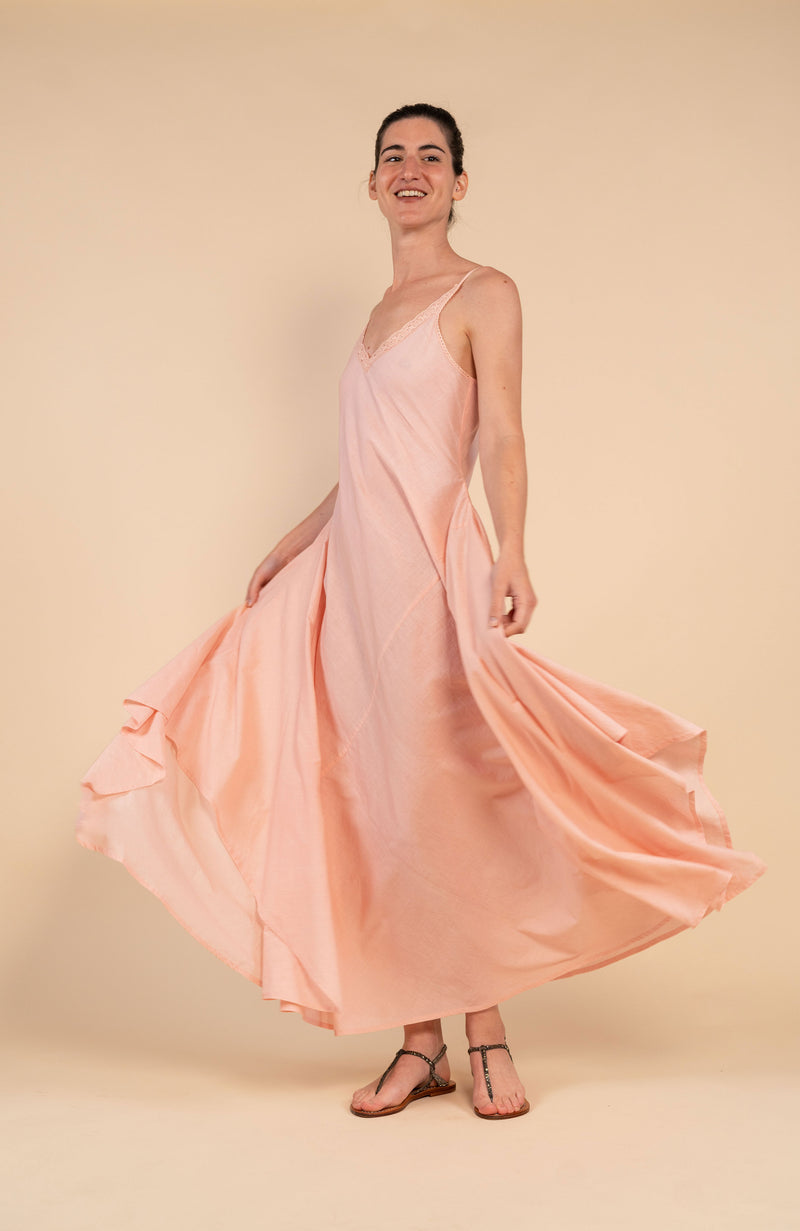 FLYING SOTTOVESTE DRESS — Light Pink