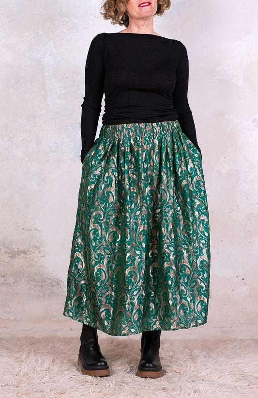 BROCADE TRAVEL SKIRT