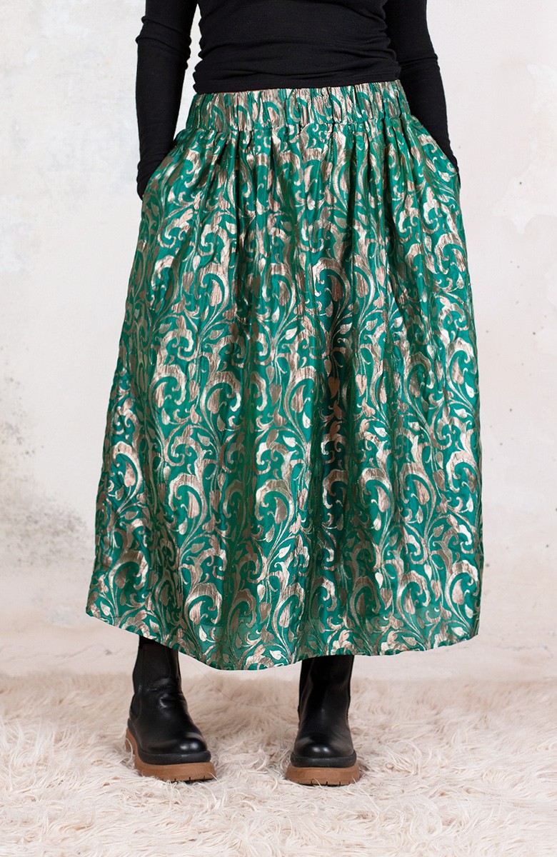 BROCADE TRAVEL SKIRT