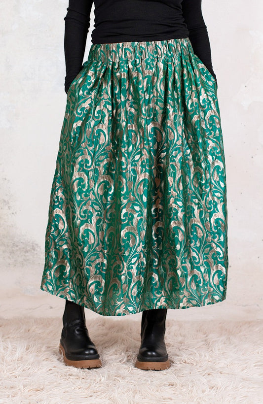 BROCADE TRAVEL SKIRT