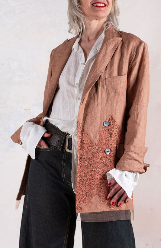 JEWEL LINEN TRAVEL JACKET