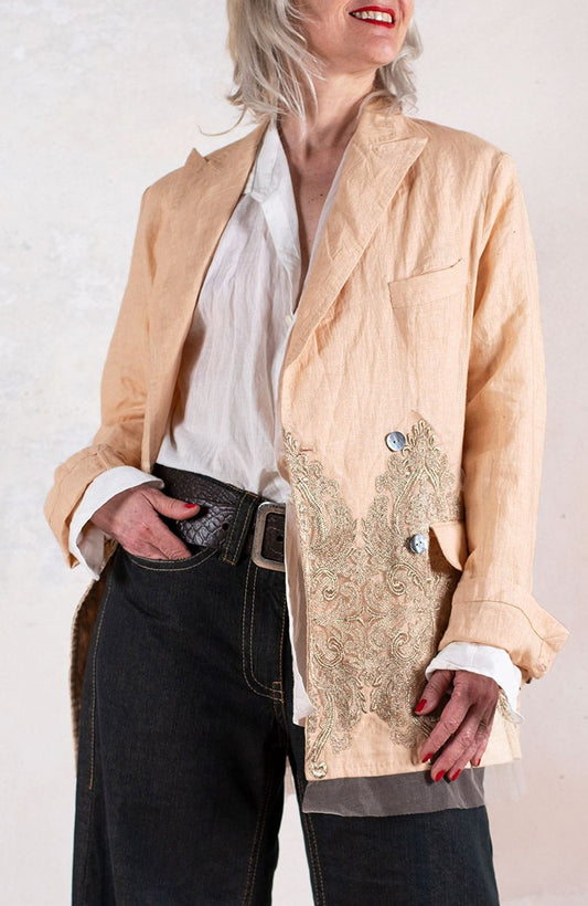 JEWEL LINEN TRAVEL JACKET