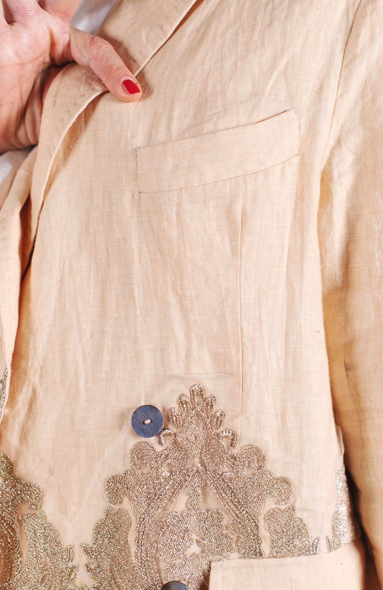 JEWEL LINEN TRAVEL JACKET