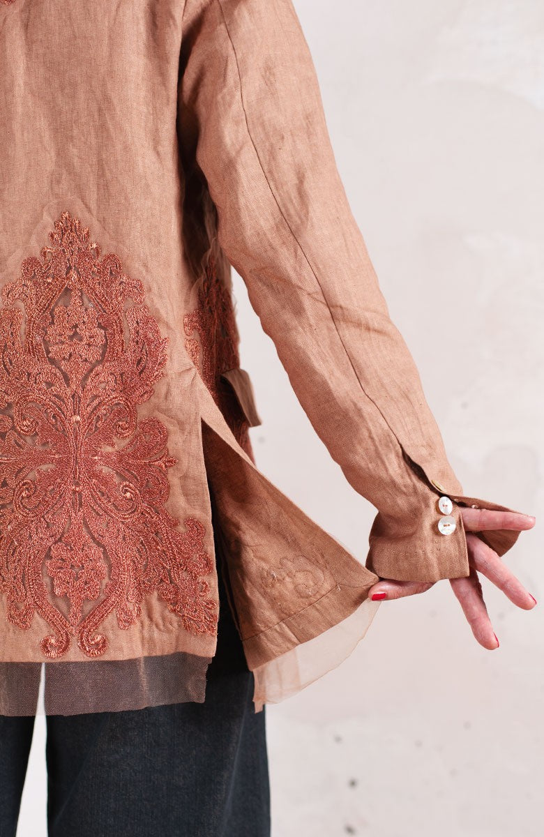 JEWEL LINEN TRAVEL JACKET