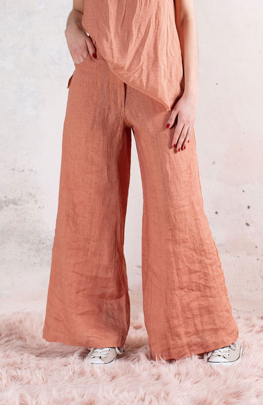 LINEN TRAVEL PANT