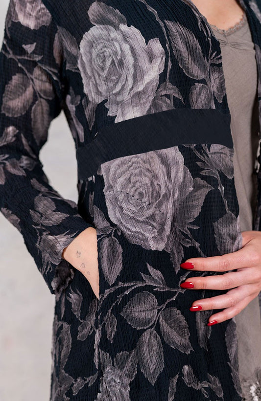 FLOWERS FROM THE WORLD LONG LIGHT COAT