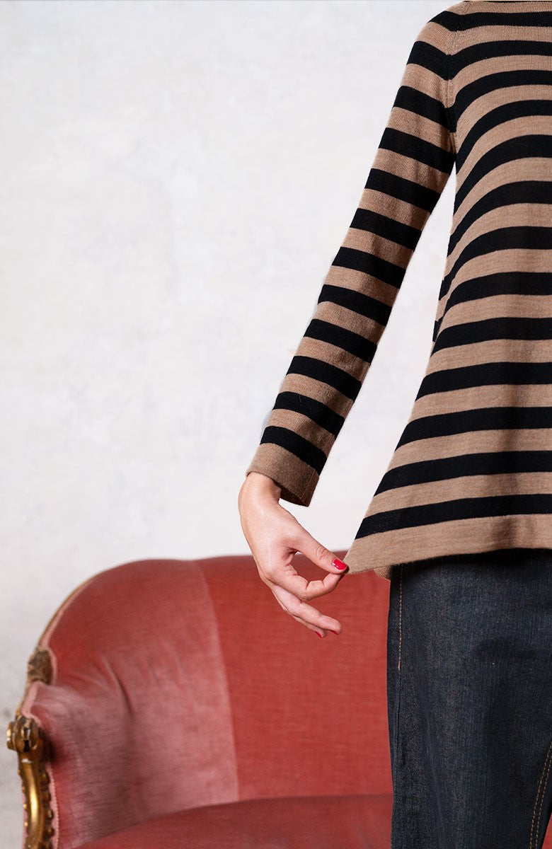 WOOL STRIPED SWEATER