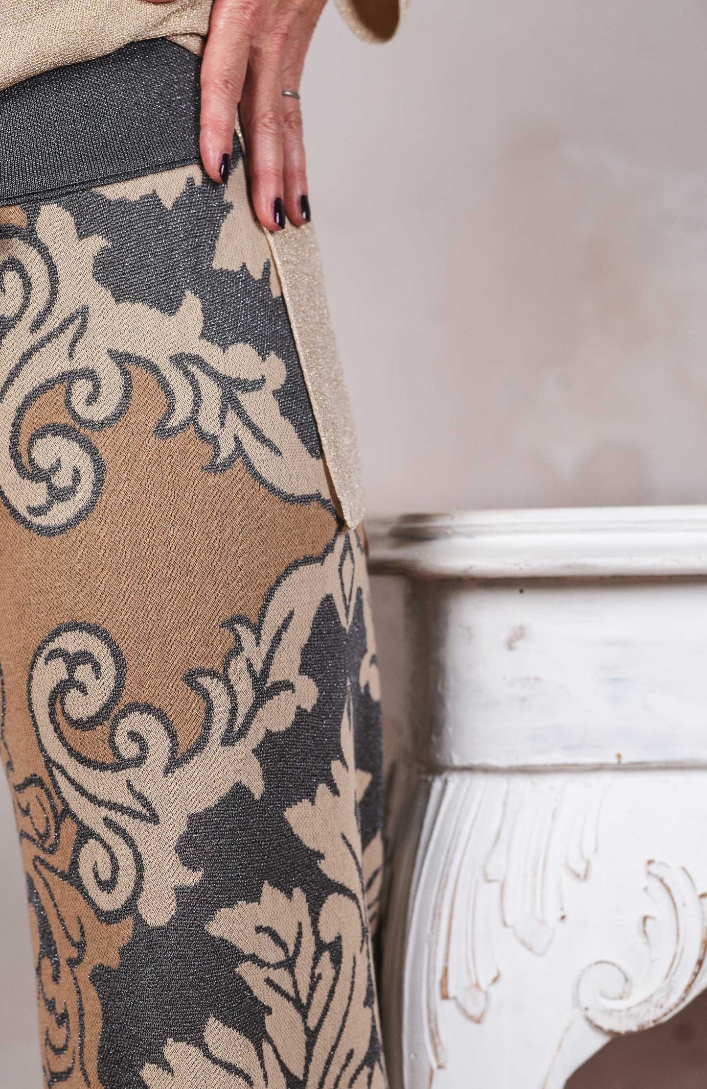 iICONIC PANT BROCCATO