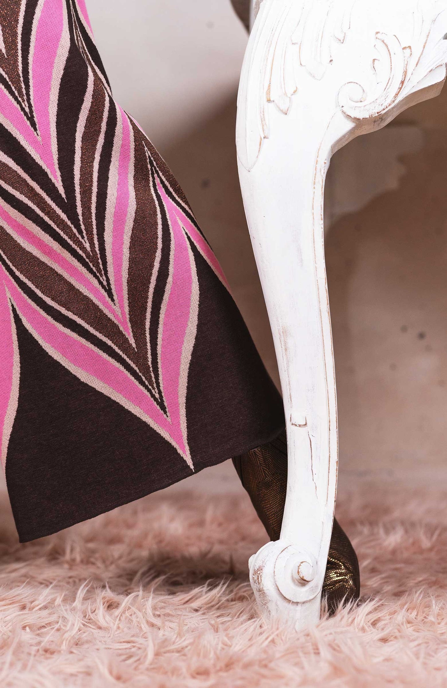 ICONIC PANT MARMORIZZATO INDIAN MARRONE