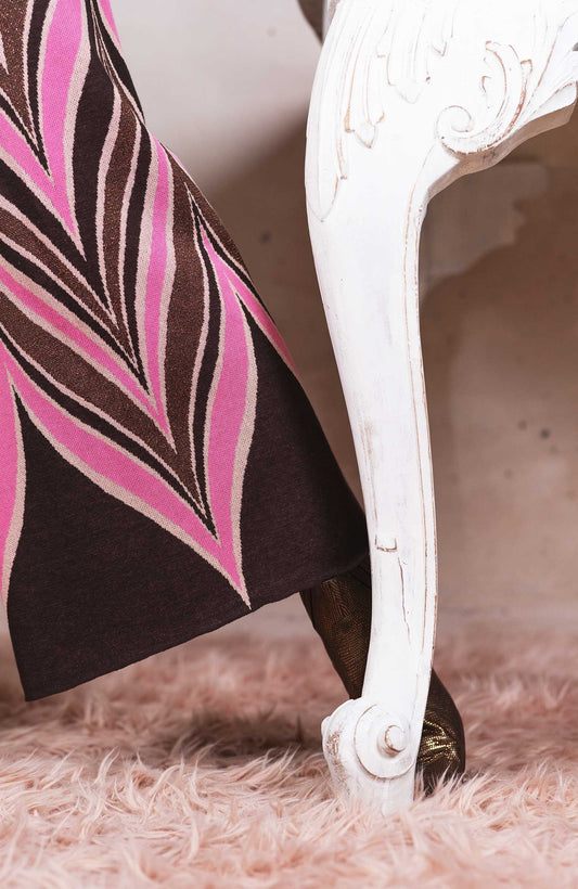 ICONIC PANT MARMORIZZATO INDIAN MARRONE