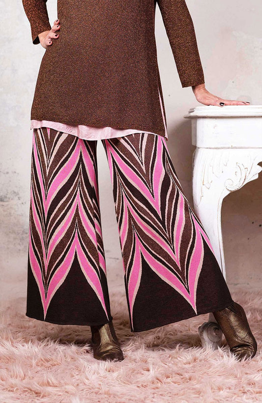 ICONIC PANT MARMORIZZATO INDIAN MARRONE