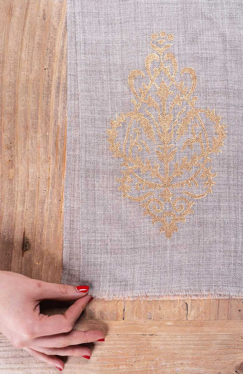 BLOCK PRINT PASHMINA
