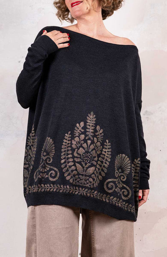 PAINTED OVERAGIO SWEATER