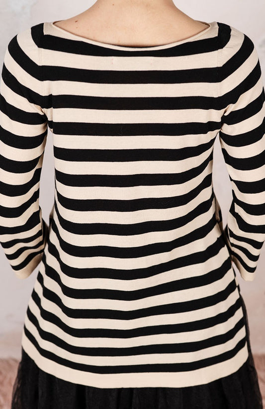 LONG ICONIC STRIPED SWEATER CANDY
