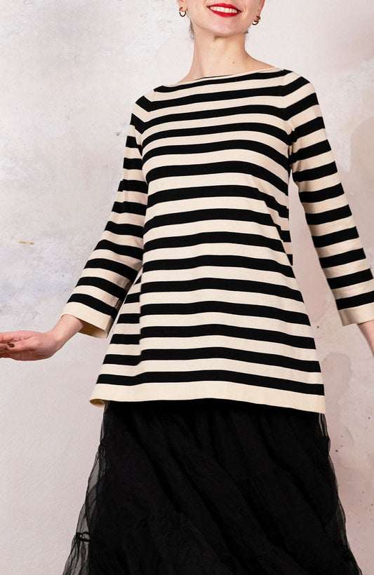 LONG ICONIC STRIPED SWEATER CANDY