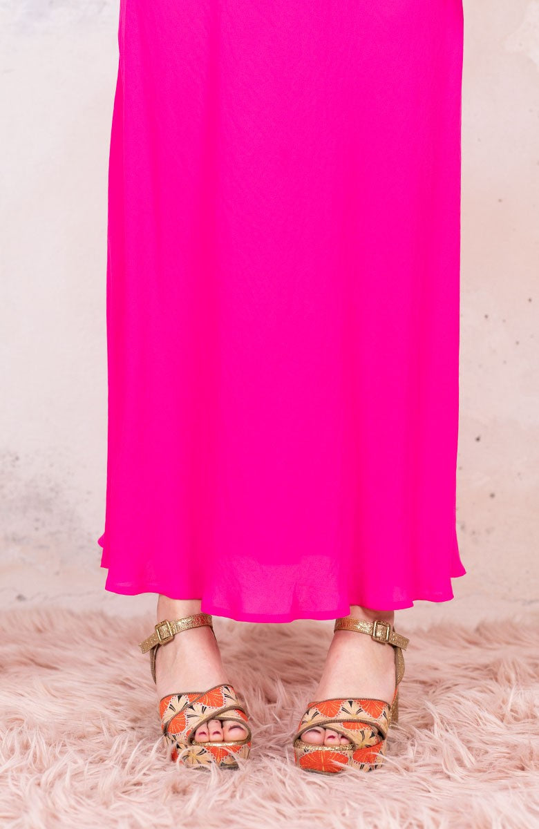 GEORGETTE LONG PERFECTO DRESS