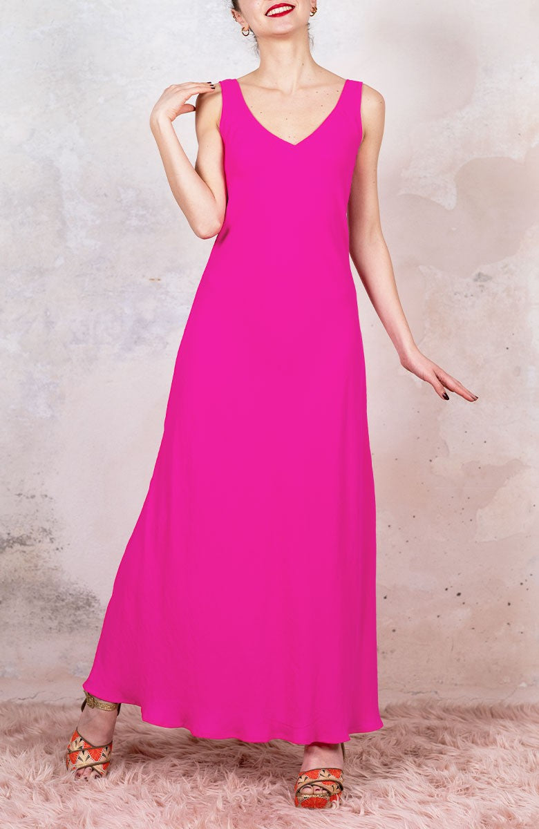 GEORGETTE LONG PERFECTO DRESS