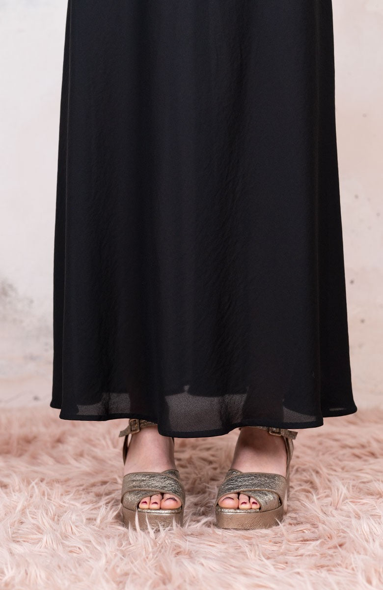 GEORGETTE LONG PERFECTO DRESS