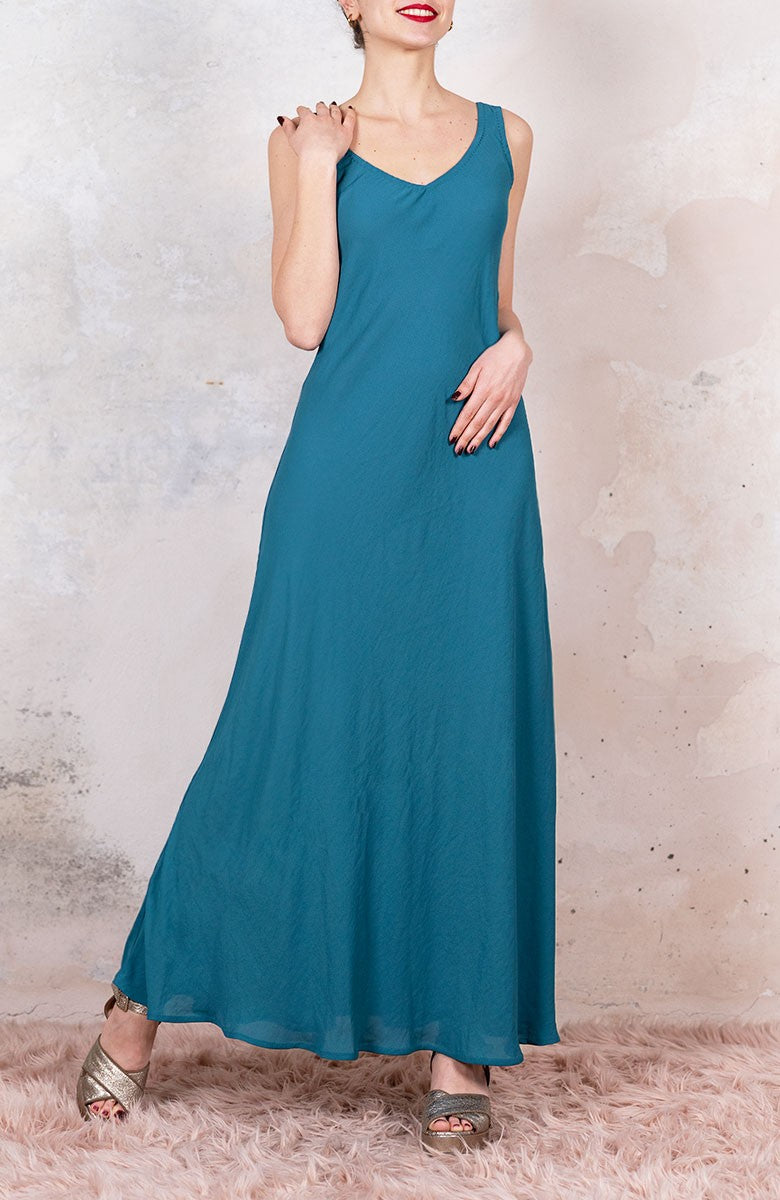 GEORGETTE LONG PERFECTO DRESS