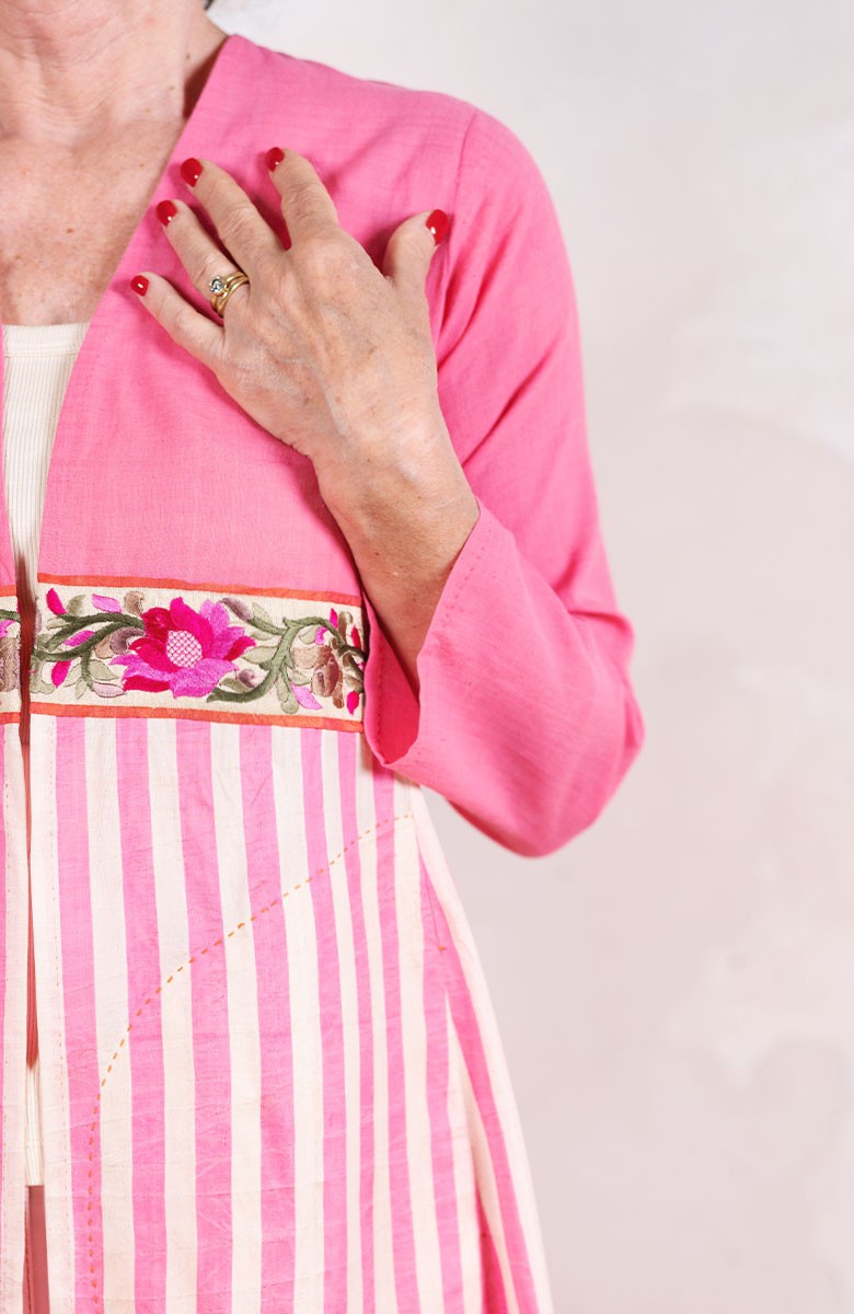 KOLKATA STRIPES COAT
