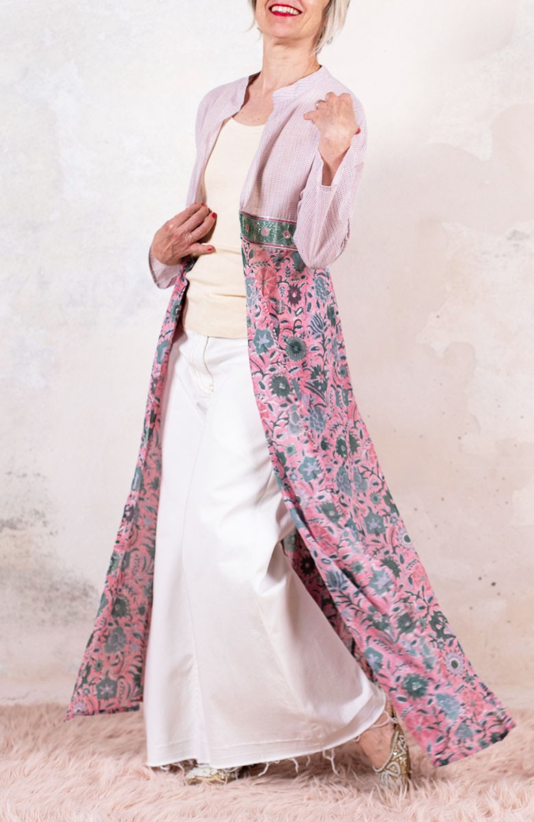 DECO BIJOUX BELT LONG LIGHT COAT