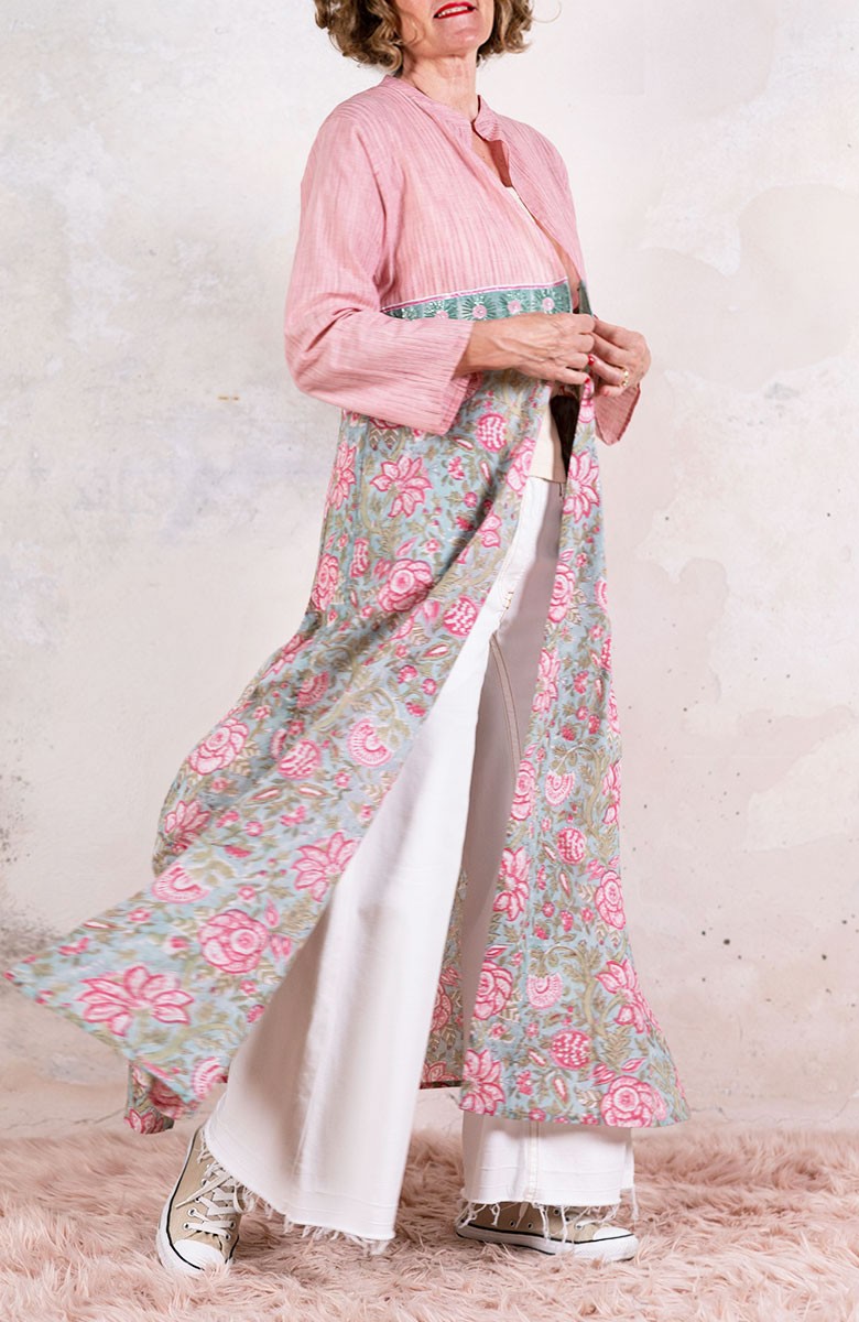 DECO BIJOUX BELT LONG LIGHT COAT