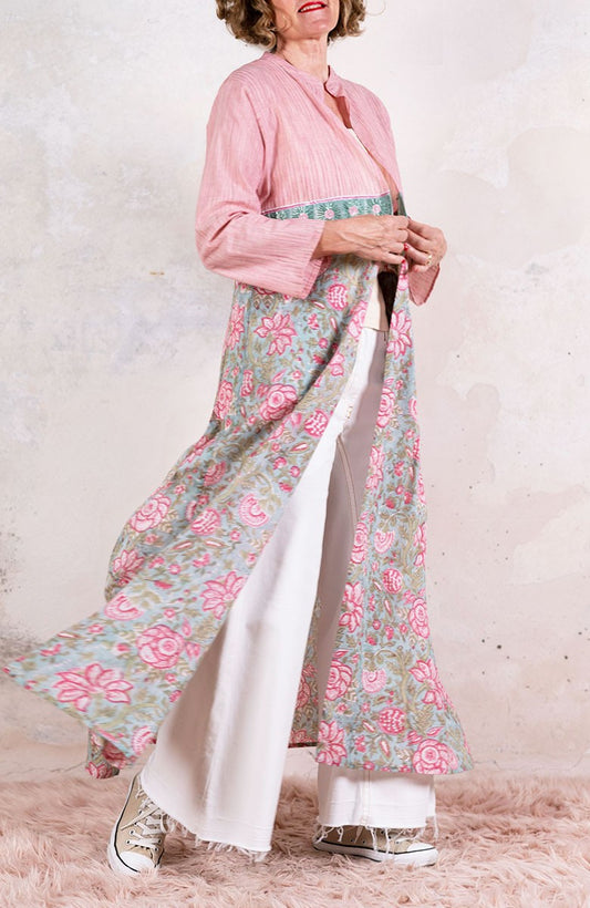 DECO BIJOUX BELT LONG LIGHT COAT