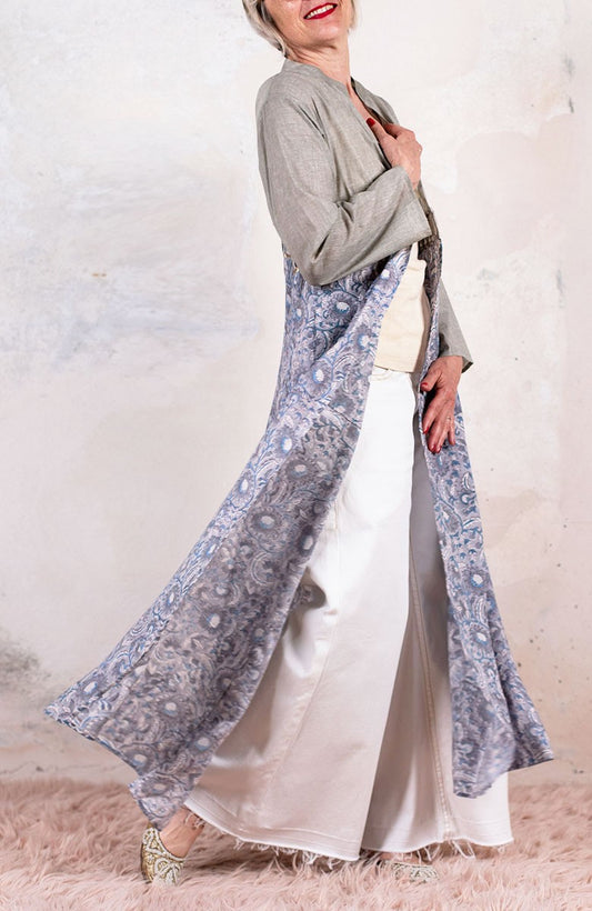 DECO BIJOUX BELT LONG LIGHT COAT
