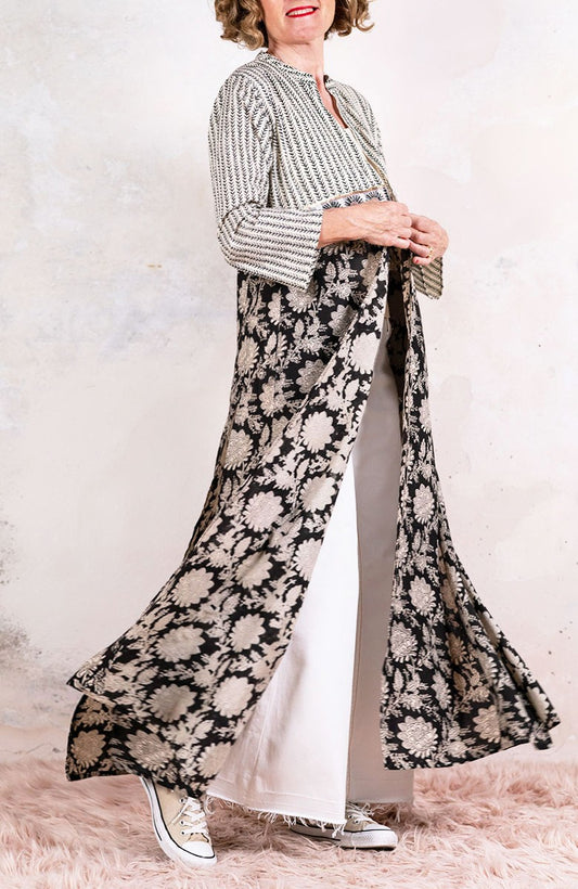 DECO BIJOUX BELT LONG LIGHT COAT