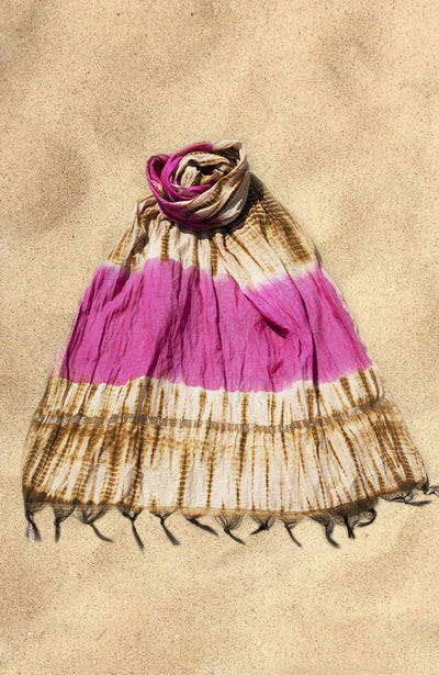 SUMMER TIE&DYE DUPATTA pink in love / U
