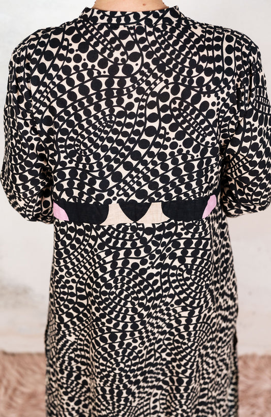 PRINTED LONG LIGHT COAT