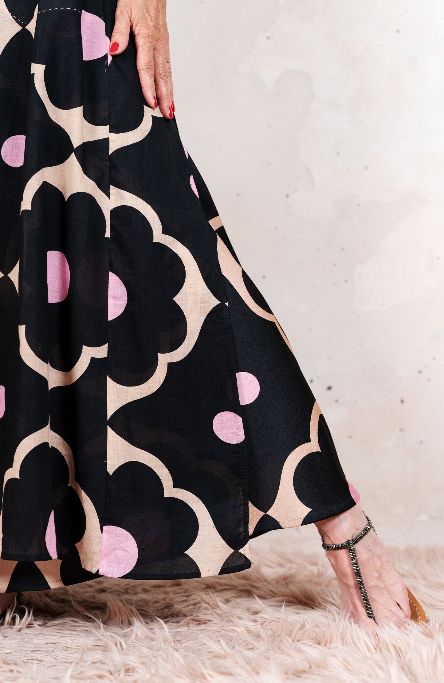 PRINTED LONG LIGHT COAT