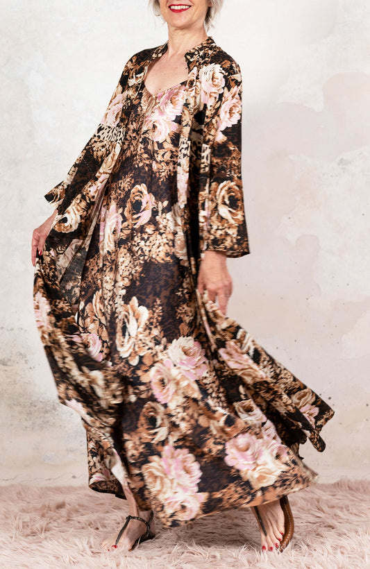 PRINTED LONG LIGHT COAT