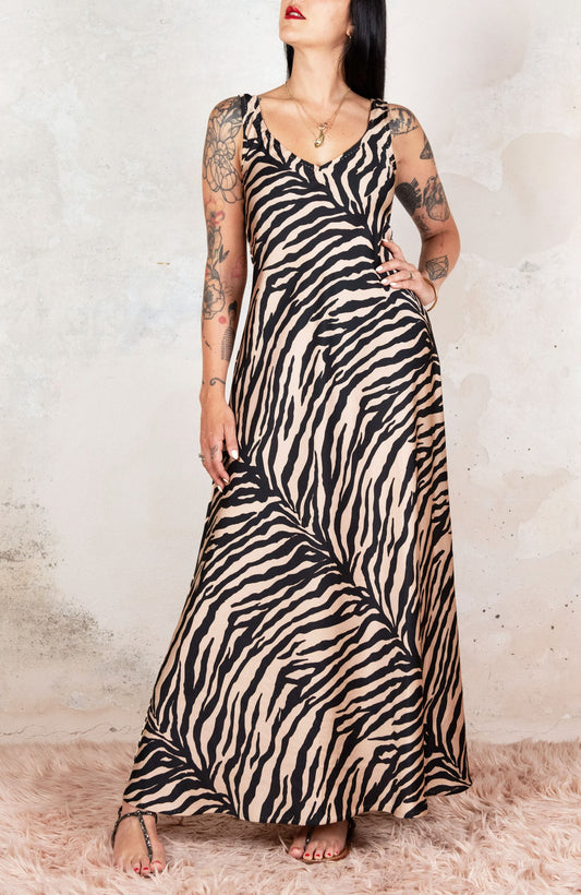 ANIMALIER LONG PERFECTO DRESS