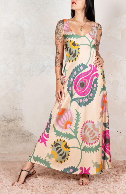 FLORABILIA LONG PERFECTO DRESS