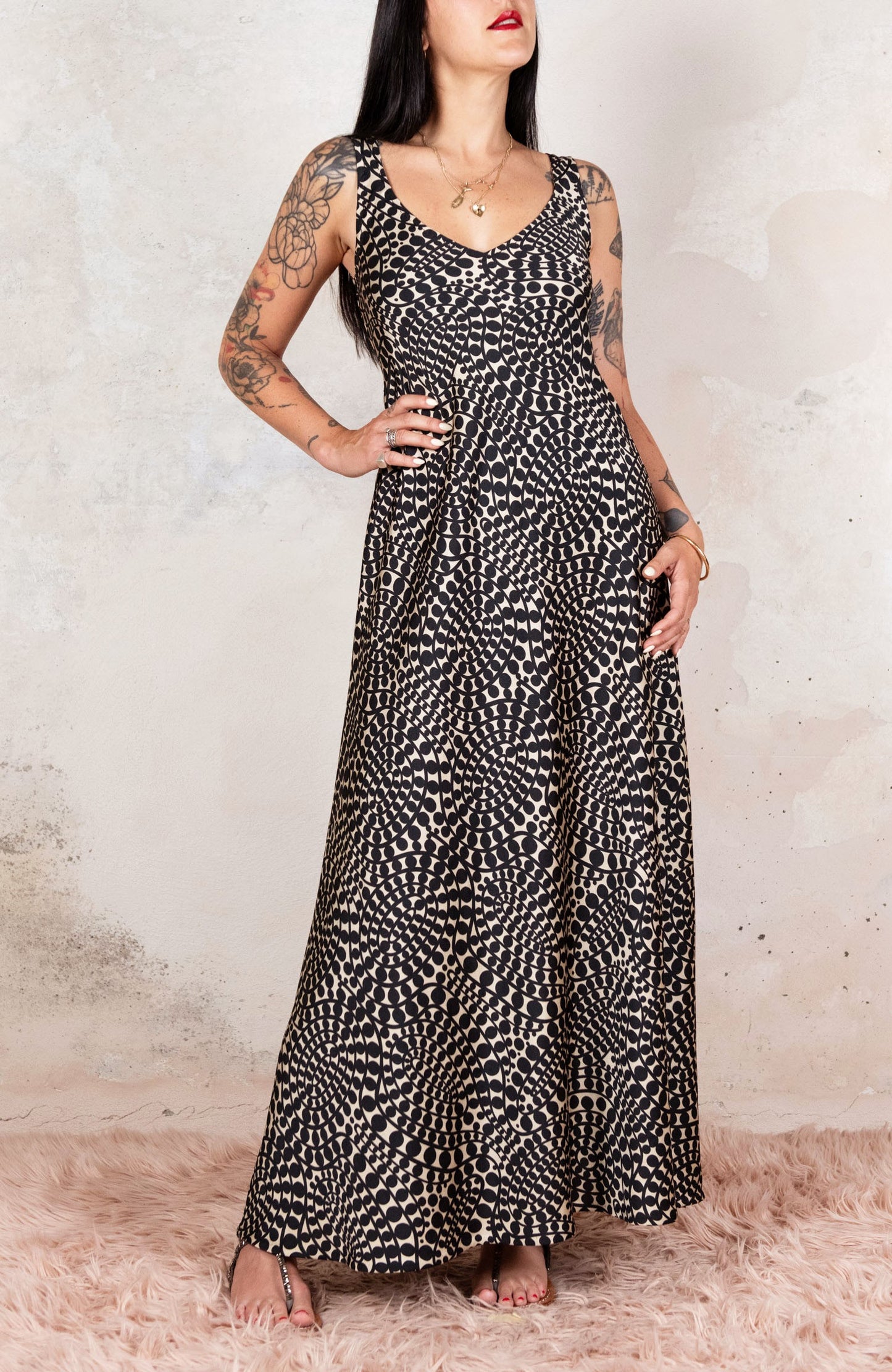 ANIMALIER LONG PERFECTO DRESS