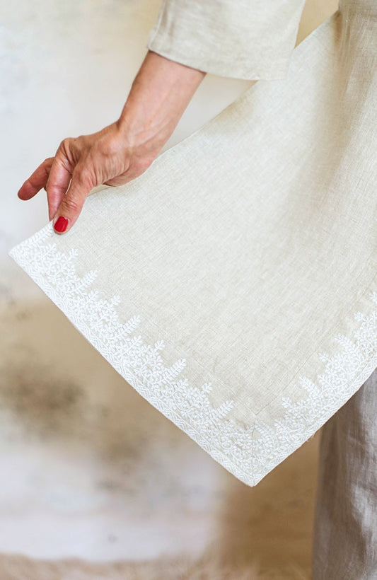 LINEN OVER KIMONO