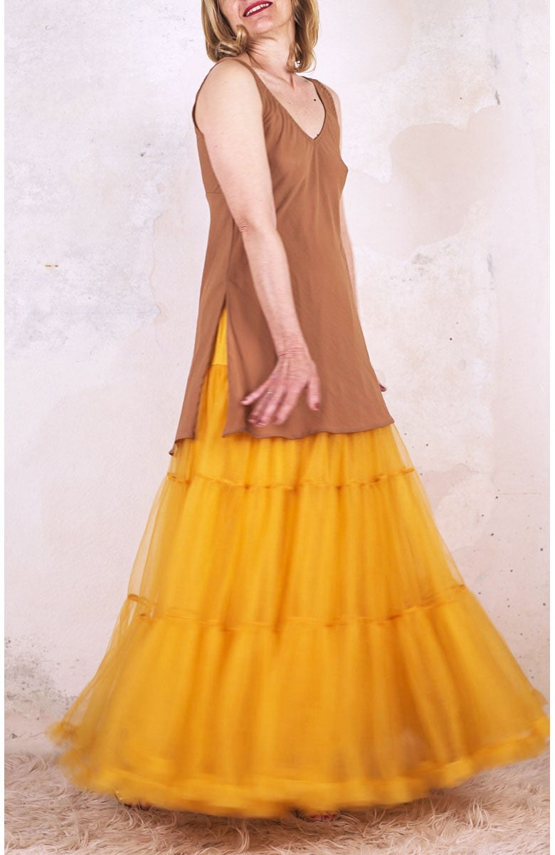 LONG DIVINA SOTTOGONNA DI TULLE