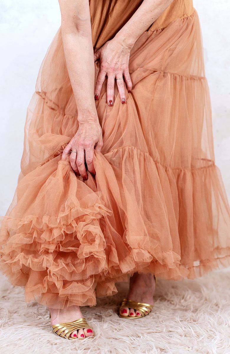 LONG DIVINA SOTTOGONNA DI TULLE