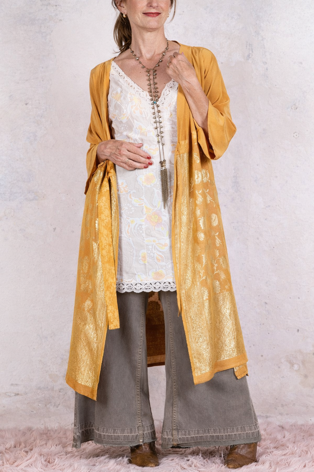 GOLD DRESS COAT
