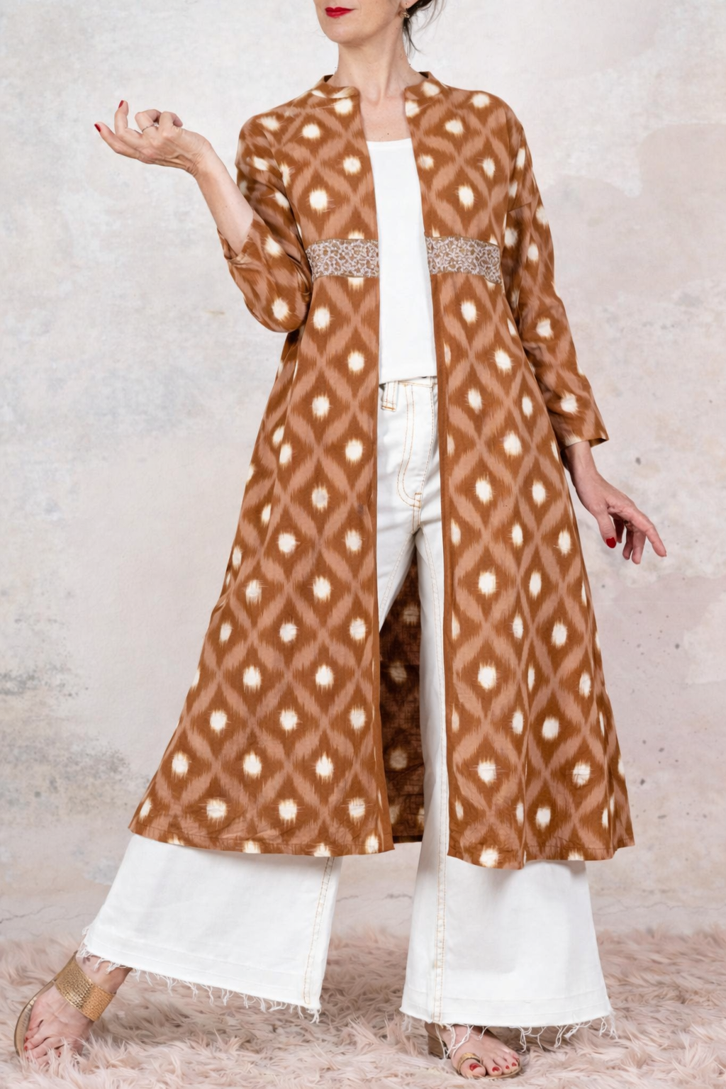 JEWEL BELT LIGHT COAT