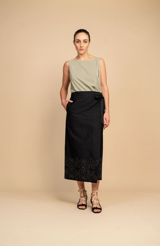 GABARDINA RICAMATA URBAN SKIRT
