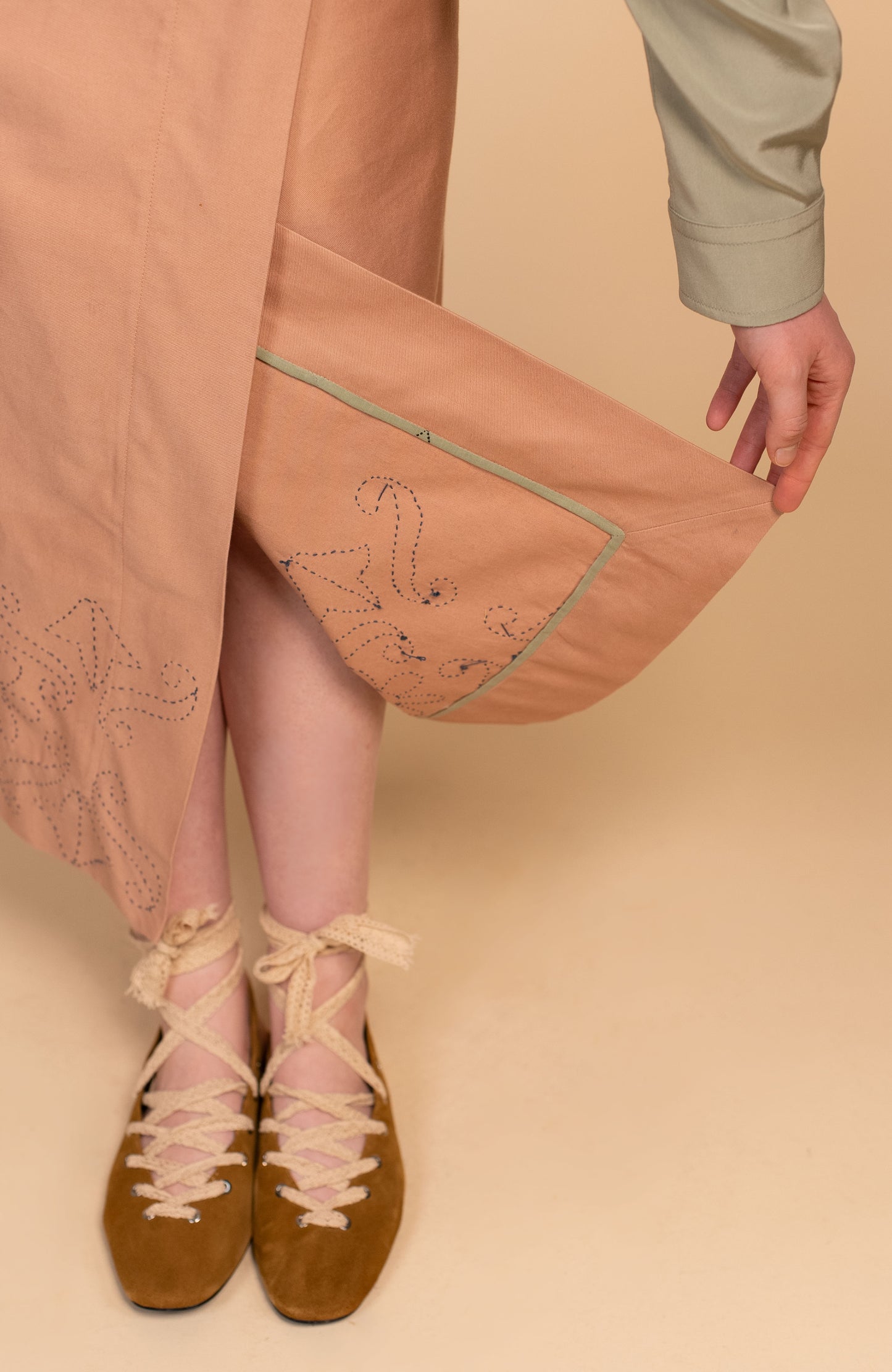 GABARDINA RICAMATA URBAN SKIRT