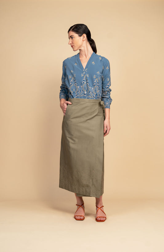 GABARDINA RICAMATA URBAN SKIRT