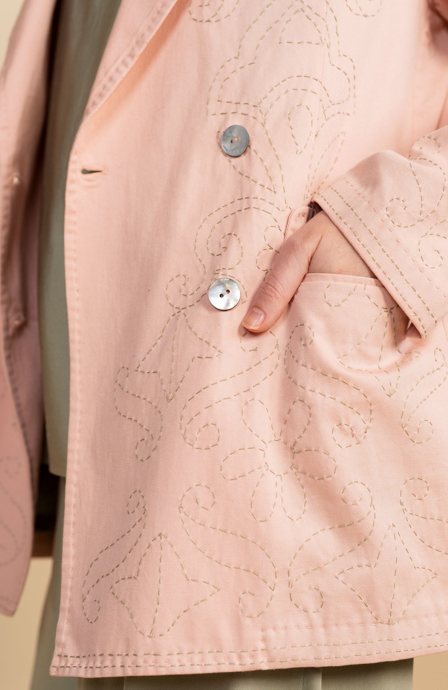 GABARDINA RICAMATA TRAVEL JACKET