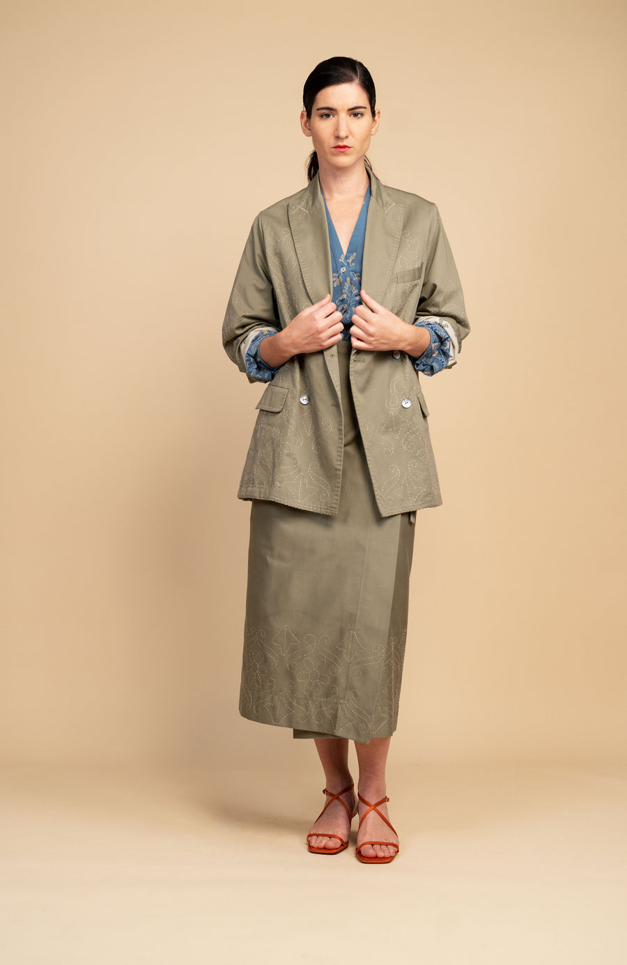 GABARDINA RICAMATA TRAVEL JACKET