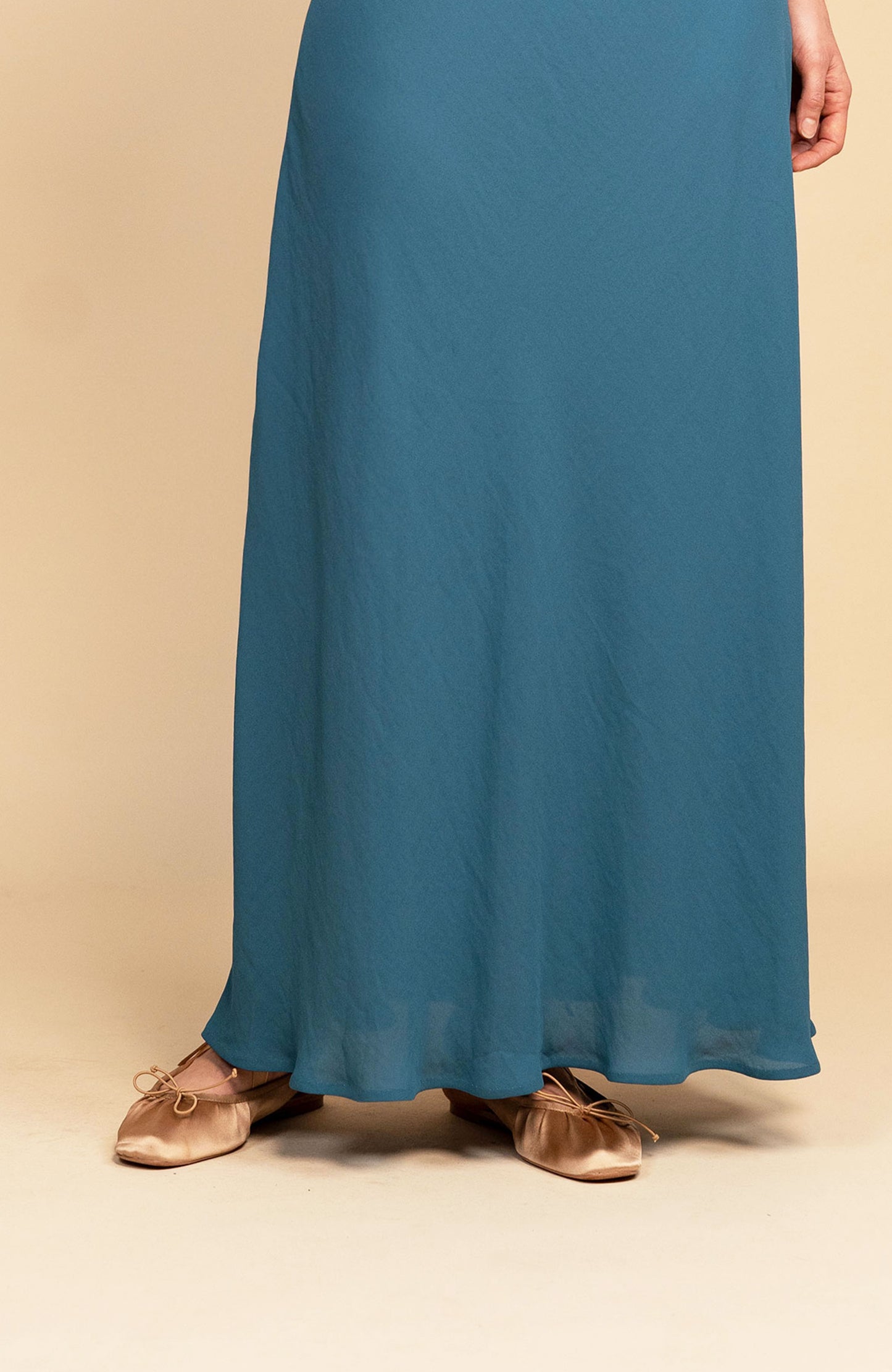 GEORGETTE LONG PERFECTO DRESS