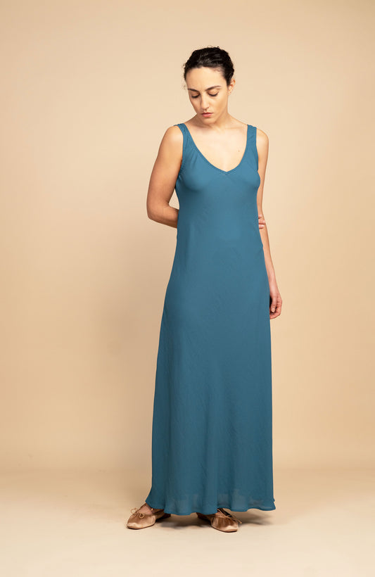 GEORGETTE LONG PERFECTO DRESS