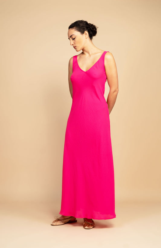 GEORGETTE LONG PERFECTO DRESS