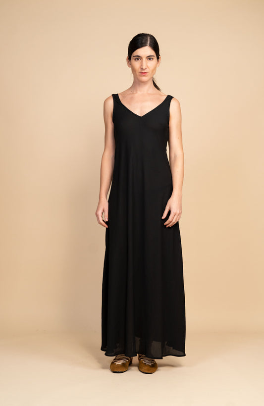 GEORGETTE LONG PERFECTO DRESS
